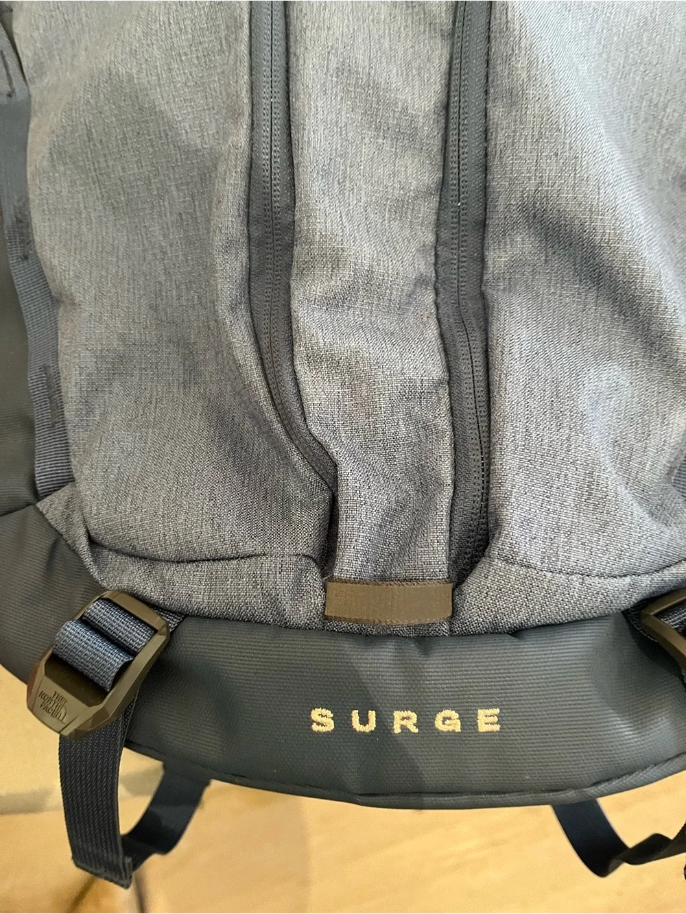The North Face Blue Backpack with Navy Accents